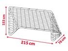 Neo-Sport, bramka piłkarska ogrodowa z matą, 215-153 cm