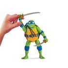 Wojownicze Żółwie Ninja, Zmutowany chaos, Leonardo, Deluxe, figurka z dźwiękiem, 14 cm