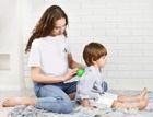Mom's Care, Sensorky, jeżyk, piłeczka do masażu, piłeczka sensoryczna, czerwona