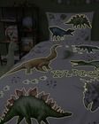Dino, fluo, 2-częściowy komplet pościeli świecącej w ciemności, 160-200 cm