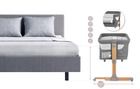 MoMi, Smart Bed, łóżeczko dostawne, 4w1, szare