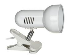 Activejet, lampka na biurko mocowana na klips, metalowa E27, biała
