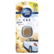 Ambi Pur, Car, samochodowy odświeżacz powietrza z zapachem Gold Orchid, 2 ml, zestaw startowy