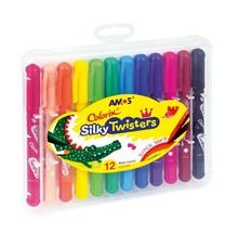 Amos, kredki Silky Twisters, 12 kolorów