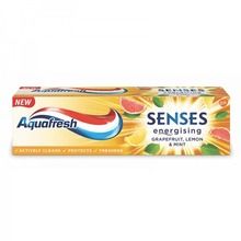 Aquafresh, Pasta Senses Energising, pasta do zębów, grejfrut, cytryna & mięta, 75 ml