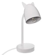 Atmosphera for kids, metalowa lampka na biurko, Oreilles Rose, biała