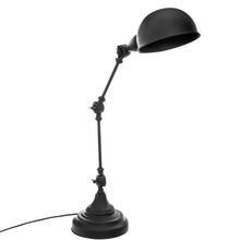 Atmosphera, metalowa lampka na biurko, Basalt, 55 cm, czarna