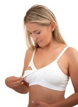 BabyOno, biustonosz dla kobiet w ciąży i karmiących piersią, biały, rozmiar 70-75B