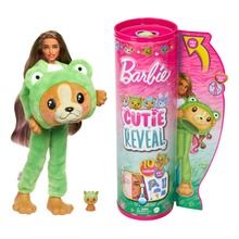 Barbie, Cutie Reveal, Kostiumy Zwierzaczki, lalka Piesek-Żaba z akcesoriami