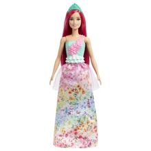 Barbie, Dreamtopia, lalka księżniczka, ciemnoróżowe włosy