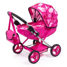 Bayer Design, Cosy, wózek głeboki dla lalki, gwiazdki, różowy