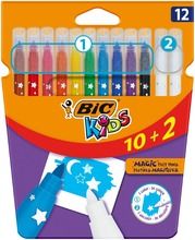 Bic Kids, Colour Erase, flamastry, 10 kolorów + 2