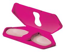 Binokular powiększający, lupa do czytania w formie okularów, różowy