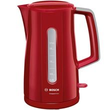 Bosch, czajnik elektryczny TWK 3A014, czerwony, 1.7 l