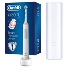 Braun, Oral-B, szczoteczka elektryczna, PRO3 3500, biała