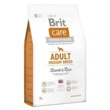 Brit Care, Adult Medium Breed, Lamb & Rice, karma sucha dla psa, 3 kg