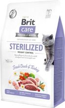 Brit Care, Cat Grain-Free, Sterilized Weight Control, karma dla kotów, 400g