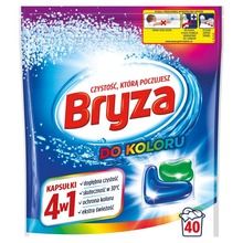 Bryza, 4w1, kapsułki do prania koloru, 40 szt.