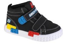 Buty sportowe chłopięce, czarne, Skechers Kool Bricks-Lil Constructor