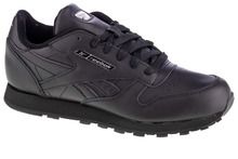 Buty sportowe dziecięce, czarne, Reebok Classic Leather Jr