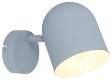 Candellux Lighting, Azuro kinkiet, 1-40W E27, szary mat, lampa ścienna