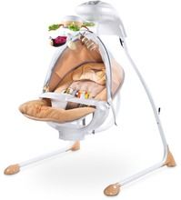 Caretero, Bugies, leżaczek, huśtawka elektryczna, beige