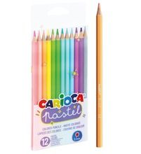 Carioca, Pastel, kredki ołówkowe, pastelowe, 12 kolorów
