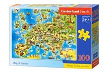Castorland, Mapa Europy, puzzle, 100 elementów