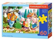 Castorland, Trzy świnki, puzzle, 60 elementów
