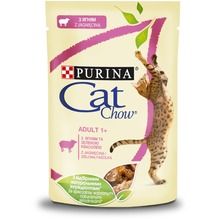 Cat Chow Adult, GiJ, karma mokra dla kota, Jagięcina, Zielona Fasola, 85 g