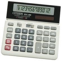 Citizen SDC-368, kalkulator biurowy, 12-cyfrowy, czarno-biały
