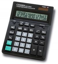 Citizen SDC-664S, kalkulator biurowy, 16-cyfrowy, czarny