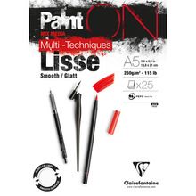 Clairefontaine, Paint On Lisse-Smooth, szkicownik, A5, 25 kartek
