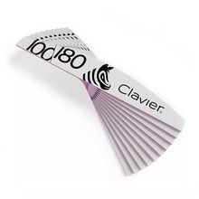 Clavier, pilnik do paznokci, 100/180, zebra, 10 szt.