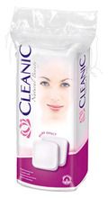 Cleanic, Pure Effect, kwadratowe płatki kosmetyczne, 50 szt.