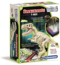 Clementoni, skamieniałości, T-rex fluorescencyjny, zestaw naukowy