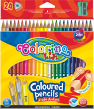 Colorino, kredki ołówkowe, trójkątne, 24 kolory