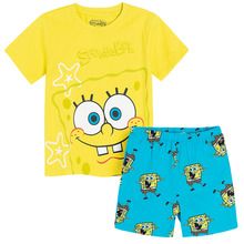 Cool Club, Piżama chłopięca, żółto-niebieska, SpongeBob