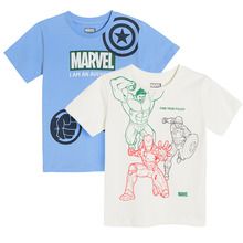 Cool Club, T-shirt chłopięcy, mix, Marvel Super Heroes, zestaw, 2 szt.