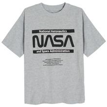 Cool Club, T-shirt chłopięcy, szary, NASA