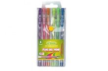 Cricco, długopisy żelowe fluorescencyjne, 6 kolorów