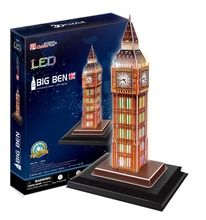 Cubic Fun, Big Ben, puzzle 3D LED, 28 elementów