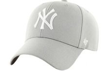 Czapka z daszkiem damska, szara, 47 Brand MLB New York Yankees MVP Cap