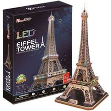 Dante, Wieża Eiffel'a, puzzle 3D LED, 85 elementów