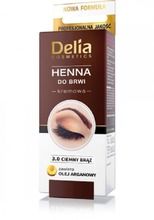 Delia Cosmetics, henna do brwi, kremowa nr 3.0 ciemny brąz, 1 op.