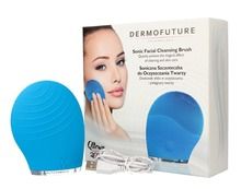 Dermofuture Technology, szczoteczka soniczna do oczyszczania twarzy, niebieska, 1 szt.