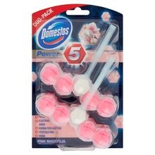 Domestos, Pink Magnolia DUO, kostka WC Power 5, koszyk, 2-55g