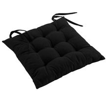 Douceur d'intérieur, poduszka na krzesło wiązana, Mistral, gładka bawełna z recyklingu, 40-40 cm