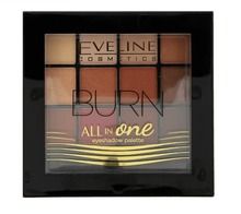 Eveline, All In One Eyeshadow Palette, paleta cieni do powiek, 03 Burn, 12 g