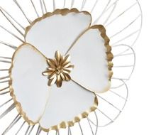 Ewax, metalowa dekoracja ścienna, kwiat, 50-5 cm